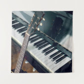 Mooie Piano Ontwerp Wandkleed (Voorkant)