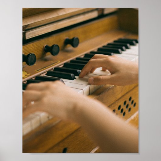 Mooie piano poster (Voorkant)