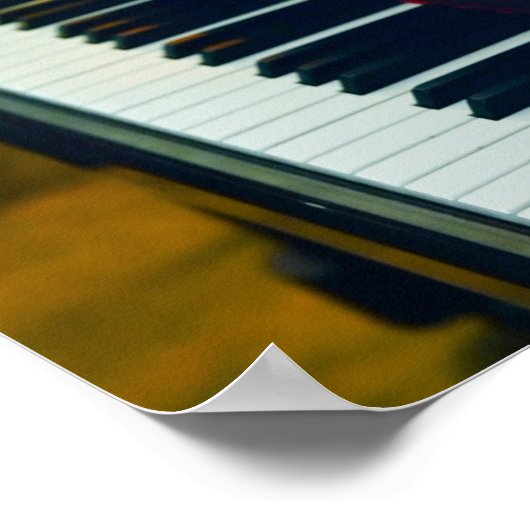 Mooie piano poster (Hoek)