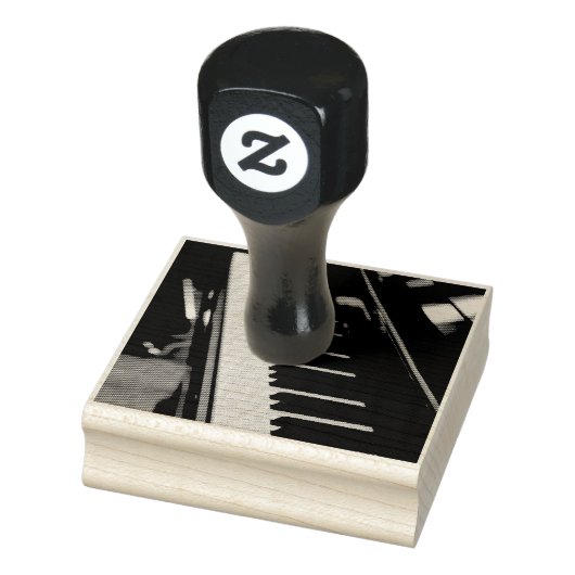 Mooie piano rubberstempel (Stempel)