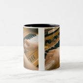 Mooie piano tweekleurige koffiemok (Center)