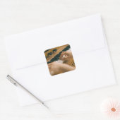 Mooie piano vierkante sticker (Envelop)