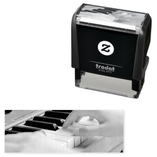 Mooie piano  zelfinktende stempel (In situ)