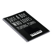 Mooie Pianocadeau's Voor Baby Jongens Pianospelend Notitieboek (Rechterzijde)