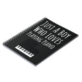 Mooie Pianocadeau's Voor Baby Jongens Pianospelend Notitieboek (Linkerzijde)