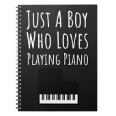 Mooie Pianocadeau's Voor Baby Jongens Pianospelend Notitieboek (Voorkant)