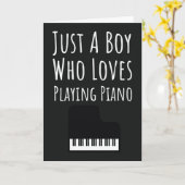 Mooie pianokaartjes voor baby jongens pianist kind kaart (Gele Bloem)