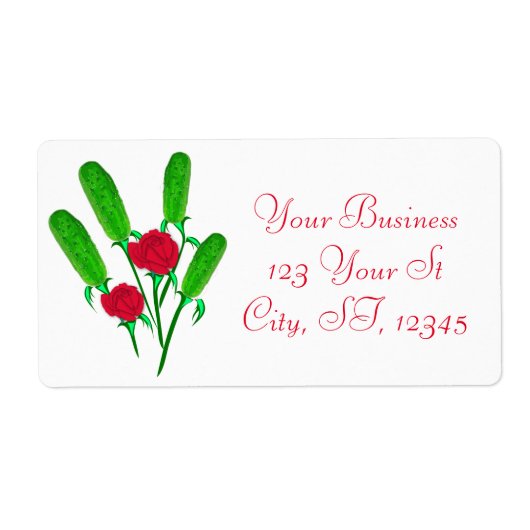 Mooie Pickle Bouquet met Rozen Thunder_Cove Etiket (Voorkant)