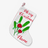 Mooie Pickle Bouquet met Rozen Thunder_Cove Kleine Kerstsok (Voorkant (Hangend))