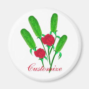 Mooie Pickle Bouquet met Rozen Thunder_Cove Magneet