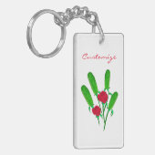 Mooie Pickle Bouquet met Rozen Thunder_Cove Sleutelhanger (Voorkant Links)