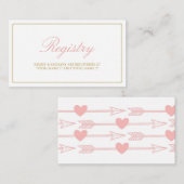 Mooie Pijlen Registry Kaarten / Blush & Gold (Voorkant / Achterkant)