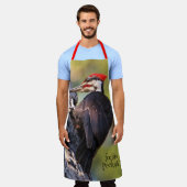 Mooie pileated Woodpecker op de boom Schort (Gedragen)