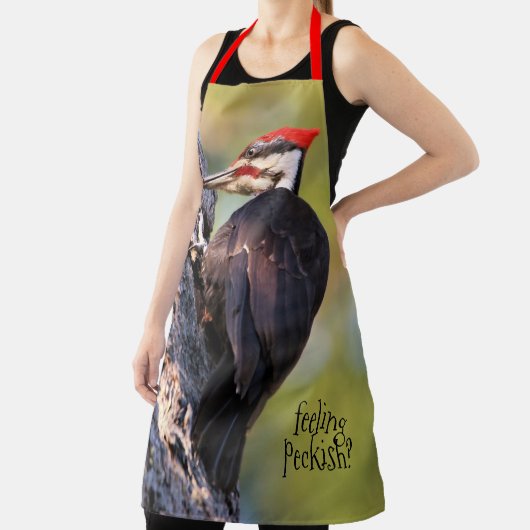 Mooie pileated Woodpecker op de boom Schort (Insitu)