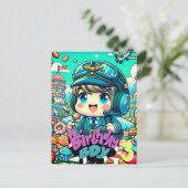 Mooie piloot verjaardagsjongen briefkaart (Staand voorkant)