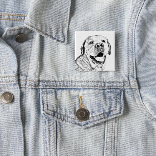 Mooie Pin Button - Labrador Retriever (In situ)