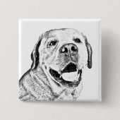 Mooie Pin Button - Labrador Retriever (Voorkant)