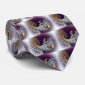 Mooie pin in wervelfractaal stropdas (Opgerold)