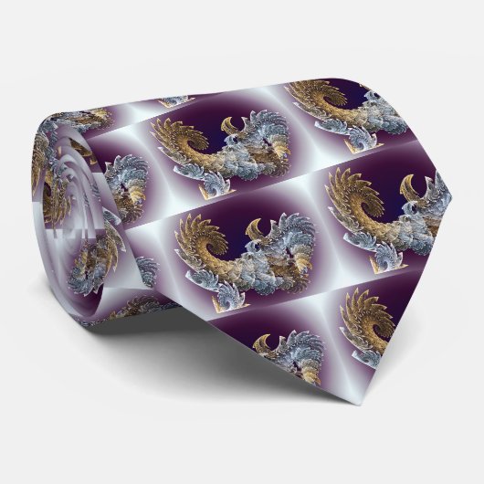 Mooie pin in wervelfractaal stropdas (Opgerold)