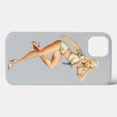 Mooie Pin Up Meisje Case-Mate iPhone Case (Achterkant (horizontaal))