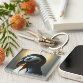 Mooie Pinguïn Avontuur Sleutelhanger (Voorkant Rechts)