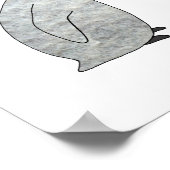 Mooie Pinguïn Baby Pinguïn Poster Kinderkamer Kuns (Hoek)