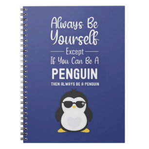 Mooie Pinguïn Cadeau Dier Cartoon Grappige Vogel W Notitieboek