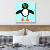 Mooie Pinguïn Canvasprint Canvas Afdruk (Insitu (Slaapkamer))