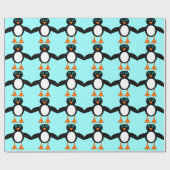Mooie Pinguïn Inpakpapier (Vlak)