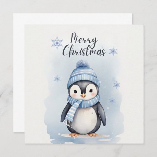 "Mooie Pinguïn" Kaart (Voorkant / Achterkant)