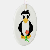 Mooie Pinguïn Keramisch Ornament (Rechts)