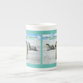 Mooie Pinguïn Schrift 1 Johannes 4:16 Porselein Kop (Voorkant)