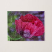 Mooie PiNk & Paarse Poppy Flower Legpuzzel (Horizontaal)