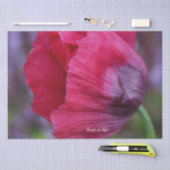 Mooie PiNk & Paarse Poppy Flower Tissuepapier (Craft)