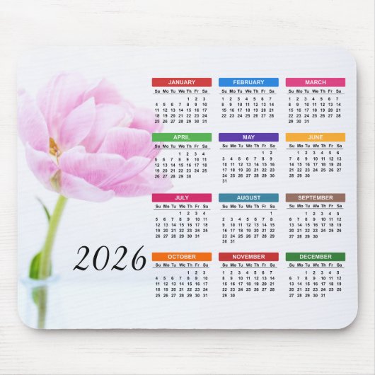 Mooie Pink Peony | Agenda Floral 2022 Muismat (Voorkant)