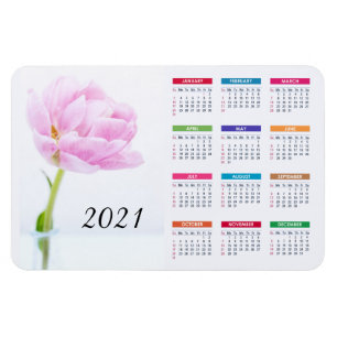 Mooie Pink Peony   Agenda van Floral 2021 Magneet