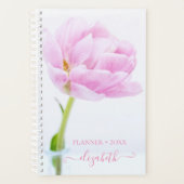 Mooie Pink Peony | Gepersonaliseerd Planner (Voorkant)
