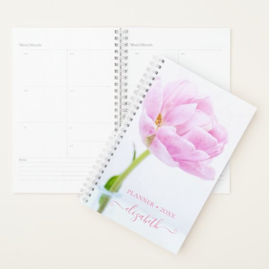 Mooie Pink Peony | Gepersonaliseerd Planner (Display)
