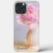 Mooie Pioen In Boerenvaas Personaliseer Case-Mate iPhone Case (Achterkant)