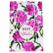 Mooie pioenen. medium cadeauzakje (Voorkant)