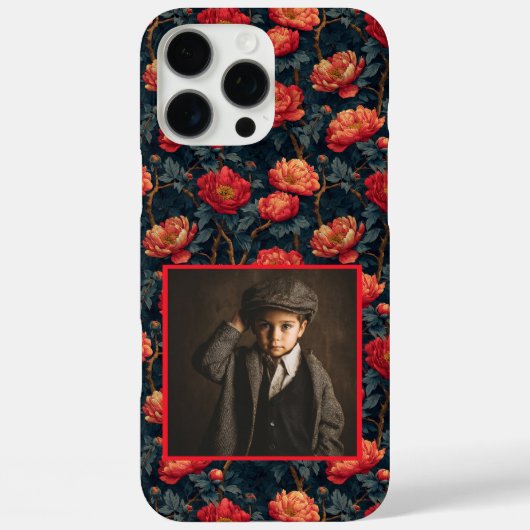 Mooie Pioenrozen Custom Foto Iphone Hoesje (Achterkant)