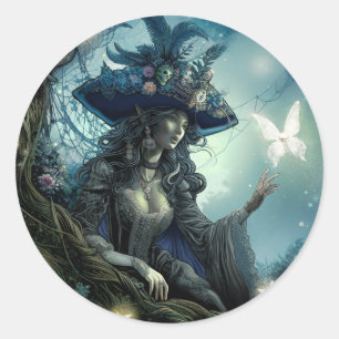 Mooie Piratenfee - Ronde Sticker