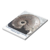 Mooie pirietammonietfossielen met beelden notitieblok (Linkerzijde)