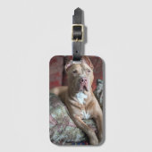 Mooie Pit Bull Bagagelabel (Voorkant (verticaal))