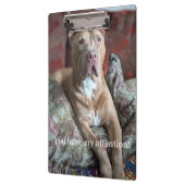 Mooie Pit Bull Klembord (Links)