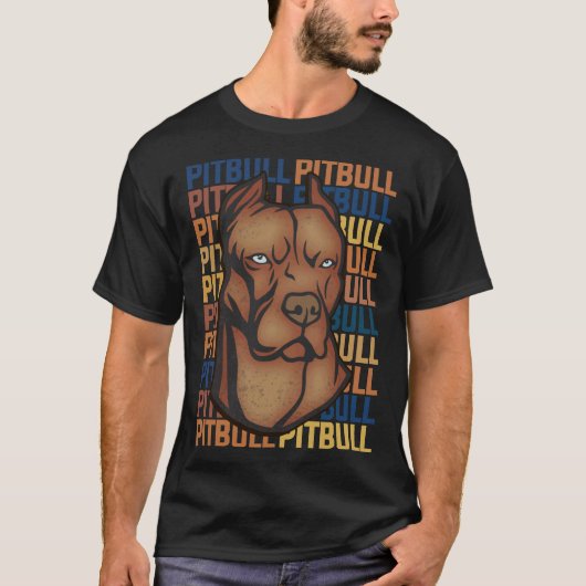 Mooie pitbull t-shirt (Voorkant)