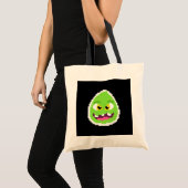 Mooie pixel eimonster koffiemok tote bag (Voorkant (product))