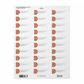 Mooie Pizza Retouradres Envelop Labels (Full Sheet)