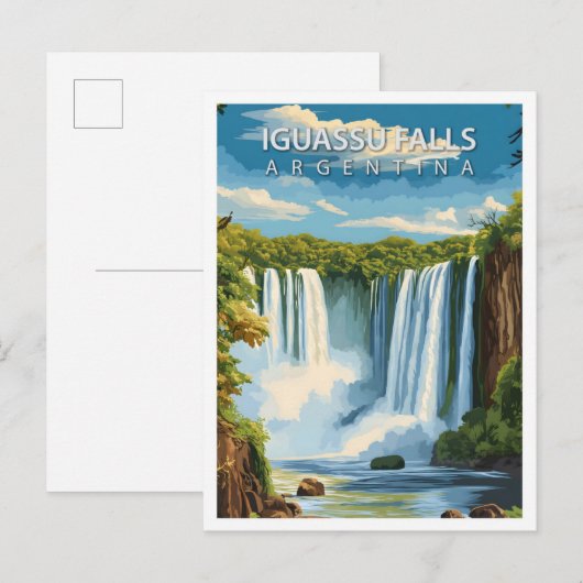 Mooie plaats Iguassu Herfsten Argentinië Reizen Briefkaart (Voorkant / Achterkant)