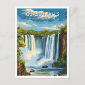 Mooie plaats Iguassu Herfsten Argentinië Reizen Briefkaart (Voorkant)